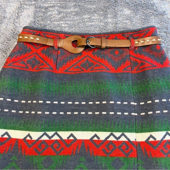 The Limited Vintage Western-Style Tribal-Print Pencil Skirt - Size 12 - Picture 9 of 11